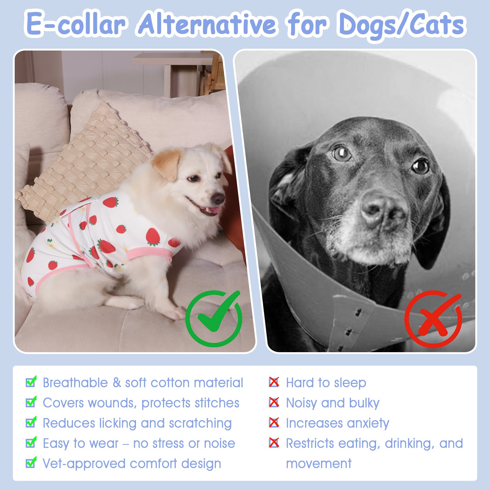Dog Recovery Suit – Comfortable Post-Surgery Protection | Pet Glam FRUIT