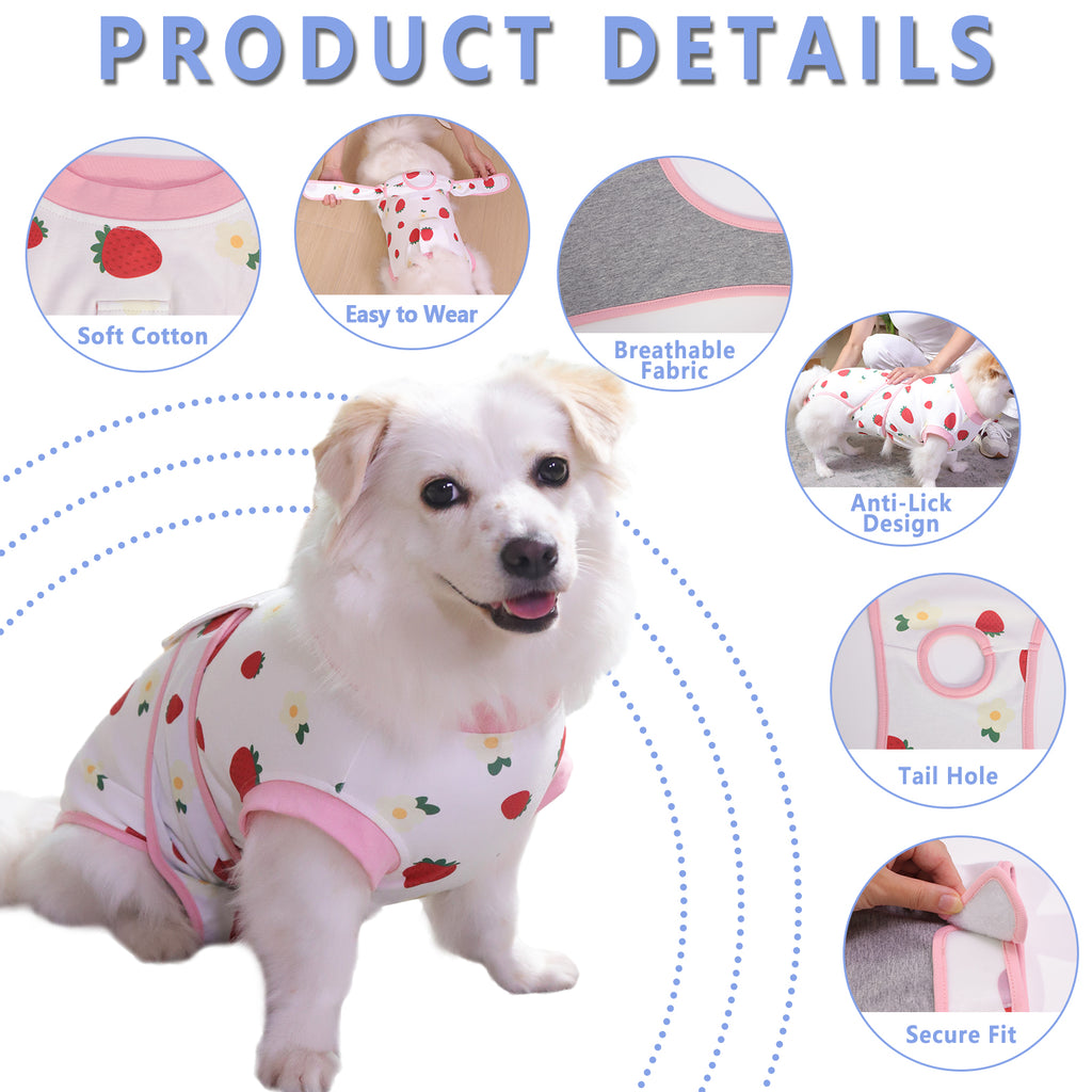 Dog Recovery Suit – Comfortable Post-Surgery Protection | Pet Glam FRUIT
