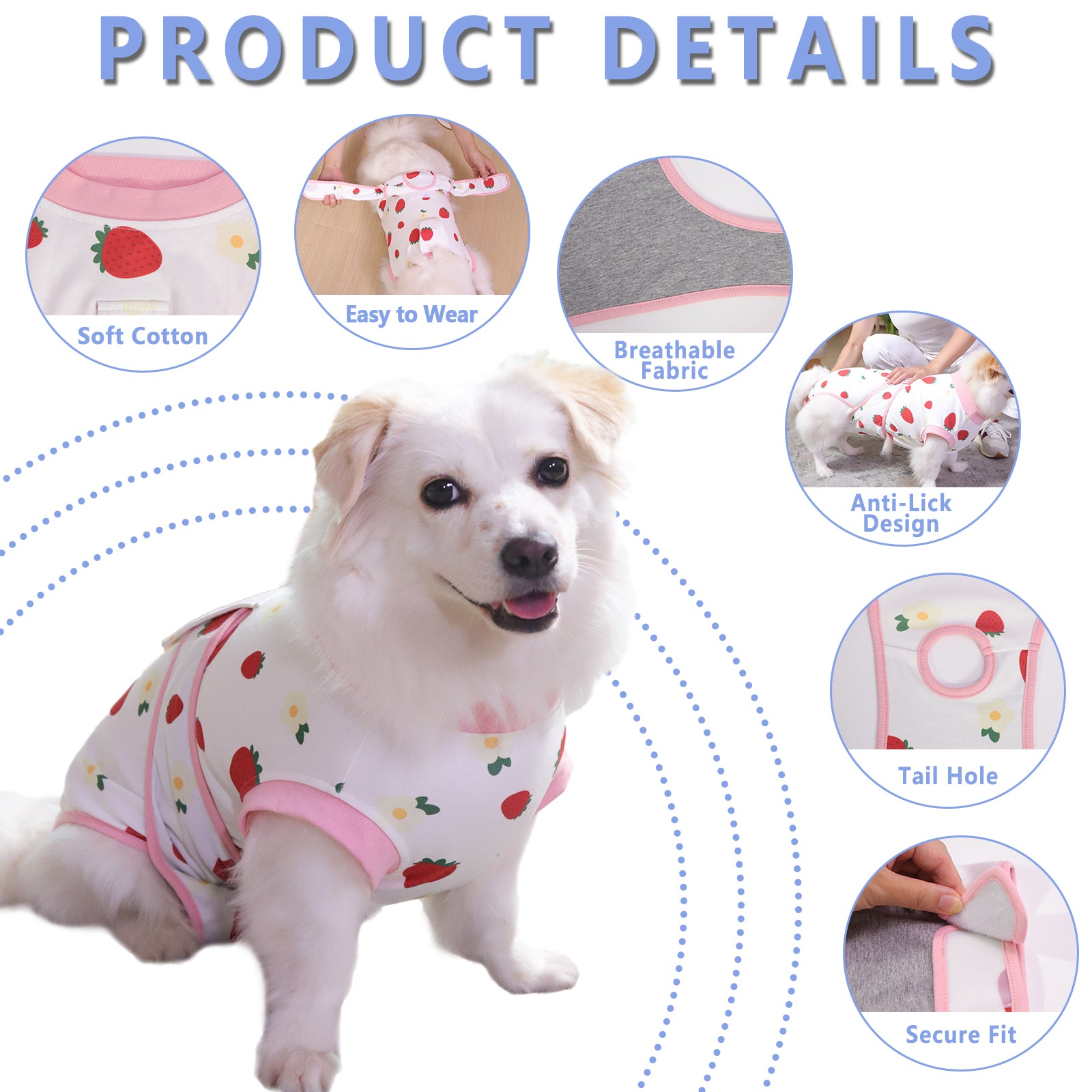Dog Recovery Suit – Comfortable Post-Surgery Protection | Pet Glam FRUIT